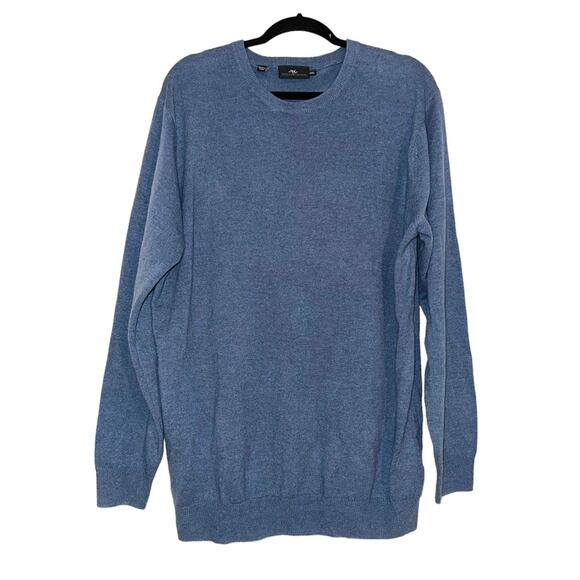 NWOT Rodd & Gunn Queenstown Wool Cashmere Crew Neck Blue Sweater 2XL - Picture 3 of 8